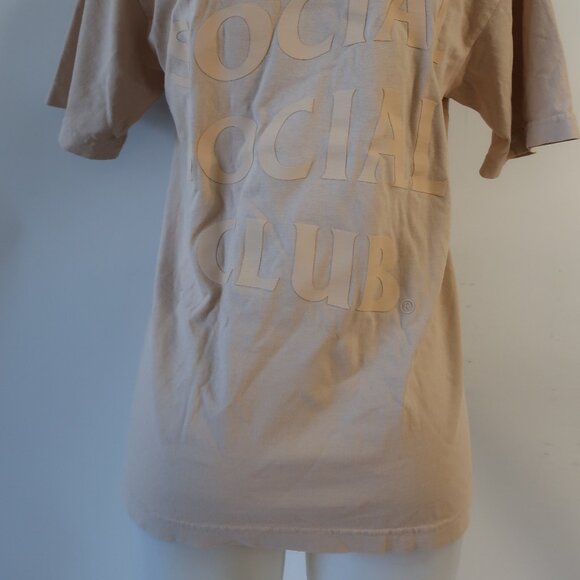 Authentic Mens Anti Social Social Club Logo Graphic Neutral Crew Neck T-Shirt S - Picture 5 of 7